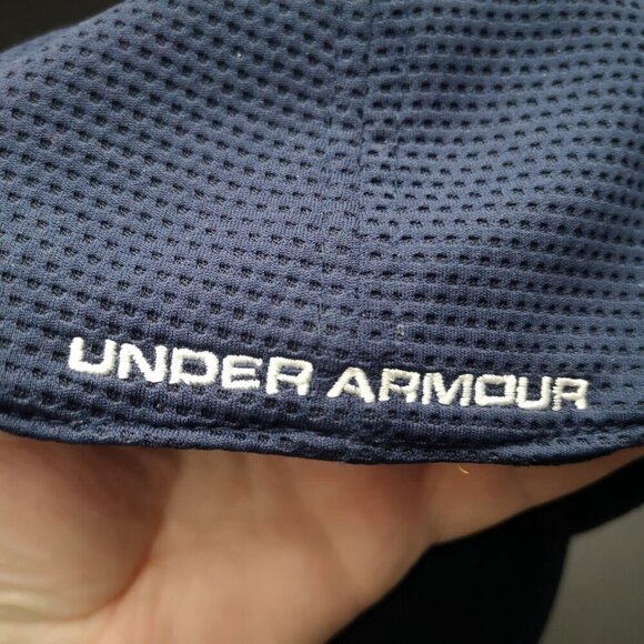 Under Armour Men's Size Large/XL Navy with White Baseball Hat - Picture 2 of 5